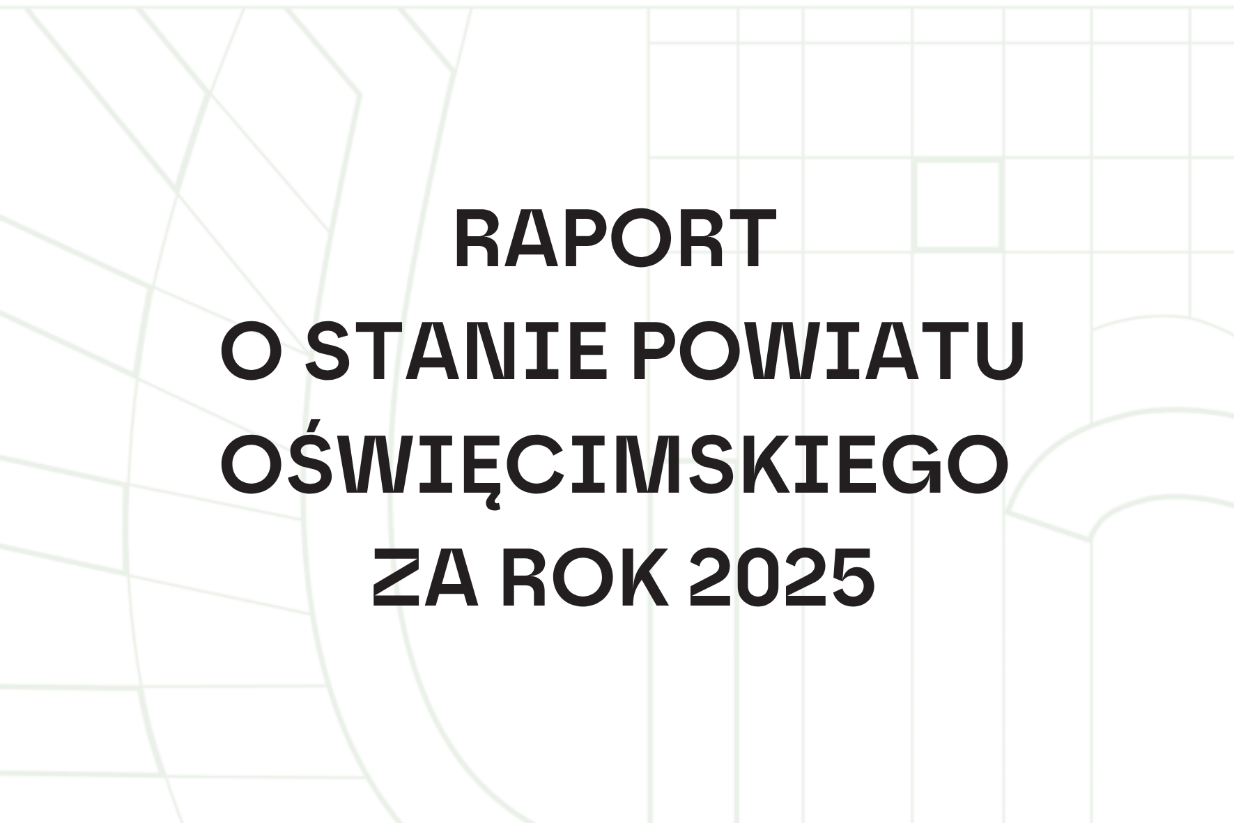 Grafika z zielonymi elementami logo powiatu