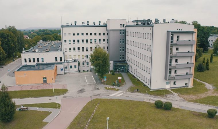 Budynek szpitala w Oświęcimiu