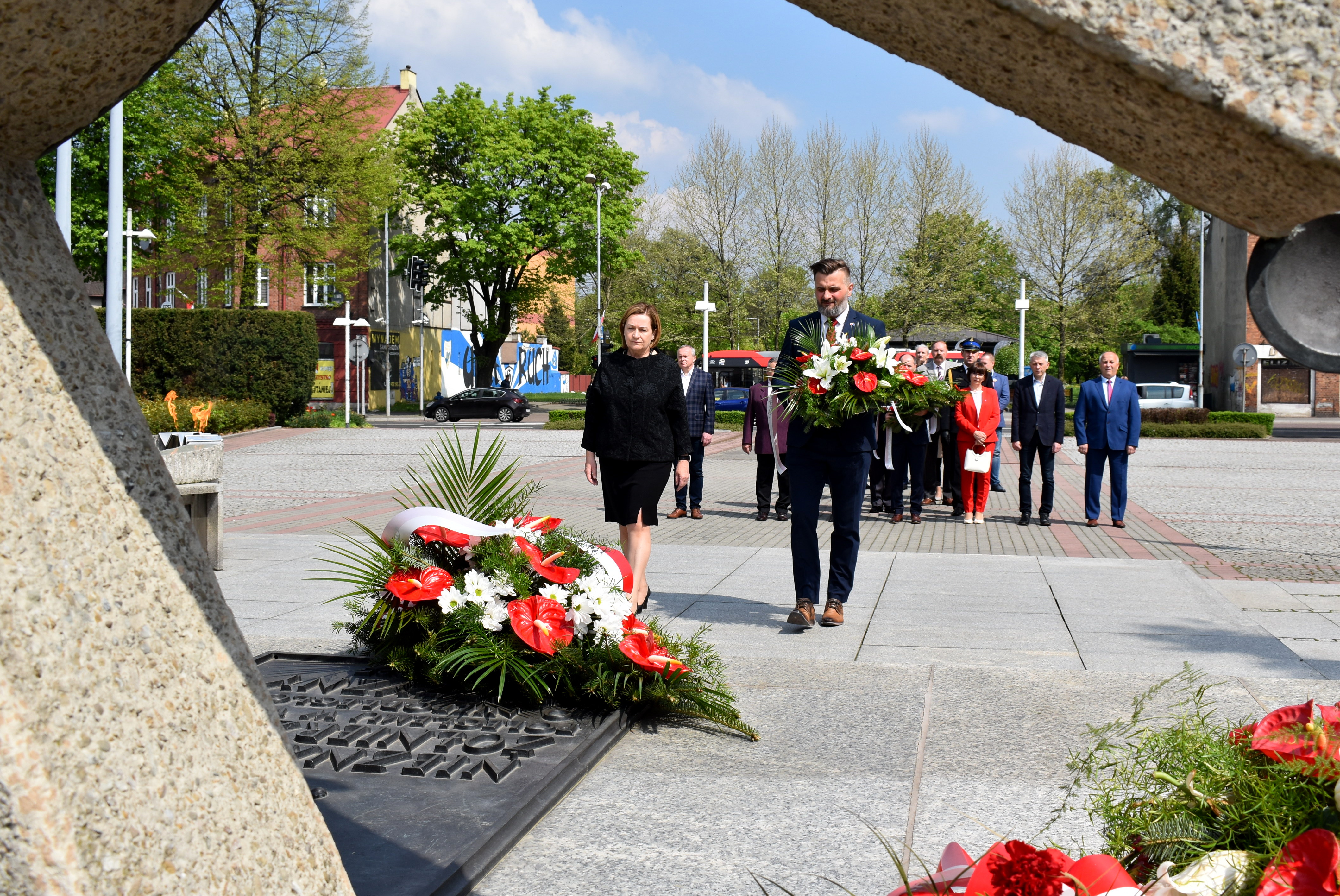 Na zdjęciu wicestarosta Paweł Kobielusz dobiegający do mety.