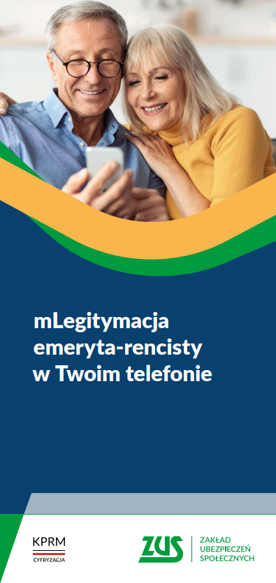 Na zdjęciu dwoje starszych osób spoglądających w ekran smartfona.