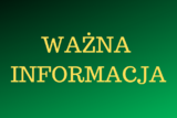 Grafika z napisem Ważna Informacja