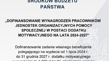 Obraz główny aktualności o tytule Dofinansowanie wynagrodzeń pracowników jednostek organizacyjnych pomocy społecznej 