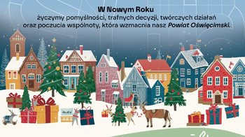 Obraz główny aktualności o tytule Życzenia świąteczno-noworoczne samorządu powiatowego 