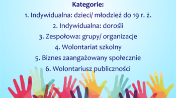 Obraz główny aktualności o tytule Wolontariusz roku 2024 - Czas na zgłoszenia! 