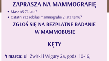 Obraz główny aktualności o tytule Zbadaj piersi w mammobusie 