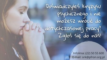 Obraz główny aktualności o tytule „Powrót do zdrowia – powrót do pracy” po kryzysie psychicznym 